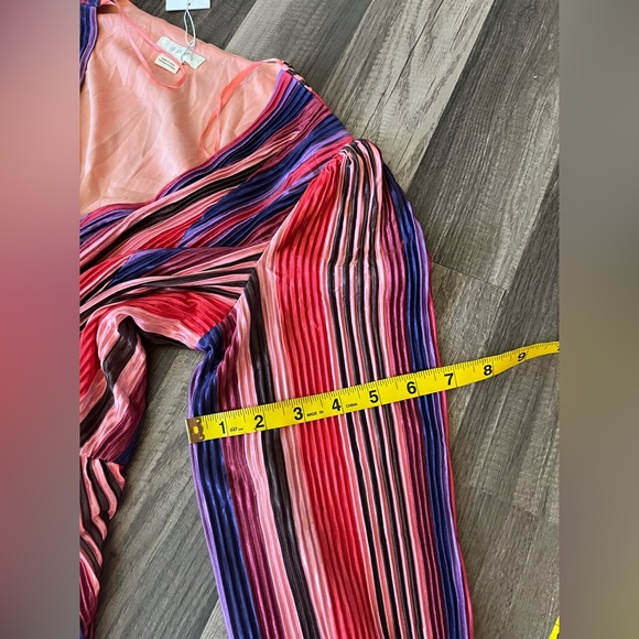 NWT GDP MULTI RED PURPLE STRIPE COCKTAIL DRESS SZ Small - Picture 12 of 13